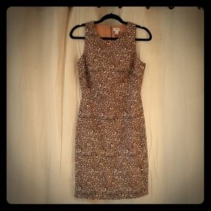 J CREW SHEATH LEOPARD PRINT DRESS SIZE 2